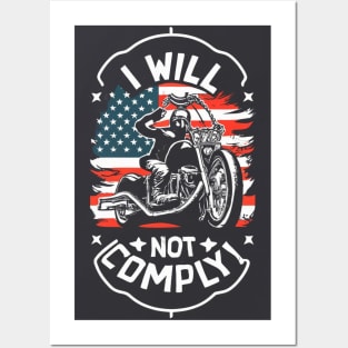 i will not comply Posters and Art